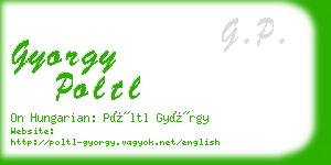 gyorgy poltl business card